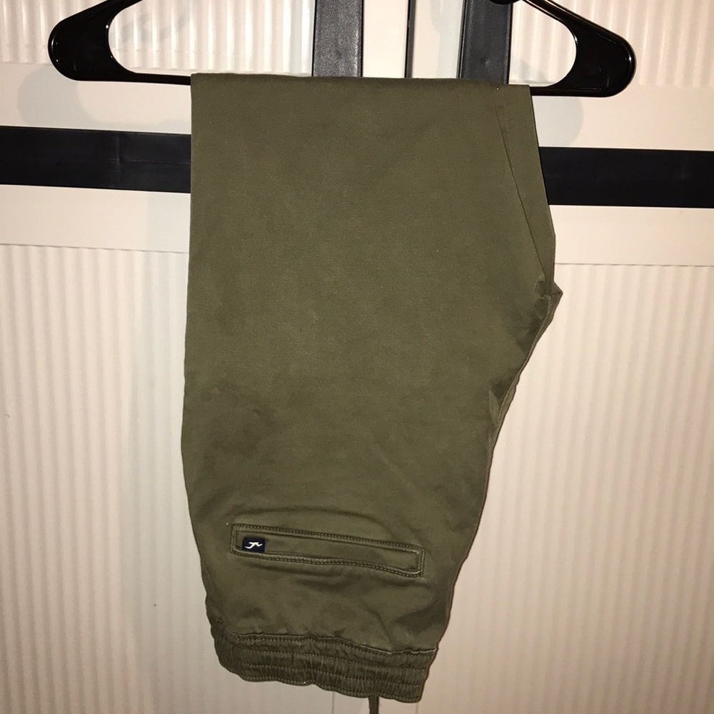 Green hollister joggers